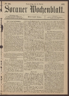 Sorauer Wochenblatt, No. 126. (25. October 1877)