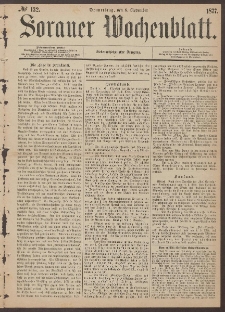 Sorauer Wochenblatt, No. 132. (8. November 1877)