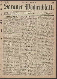 Sorauer Wochenblatt, No. 137. (20. November 1877)