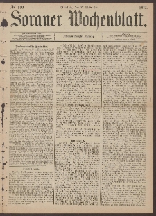 Sorauer Wochenblatt, No. 140. (27. November 1877)