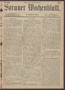 Sorauer Wochenblatt, No. 144. (6. December 1877)