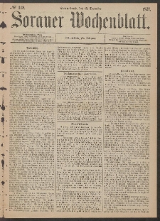 Sorauer Wochenblatt, No. 148. (15. December 1877)