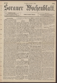Sorauer Wochenblatt, No. 32. (14. M&auml;rz 1885)