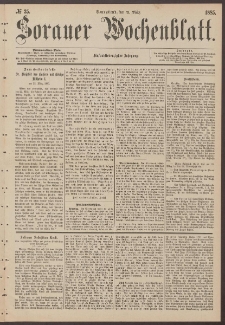Sorauer Wochenblatt, No. 35. (21. M&auml;rz 1885)