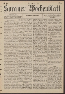 Sorauer Wochenblatt, No. 53. (5. Mai 1885)