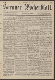 Sorauer Wochenblatt, No. 57. (14. Mai 1885)