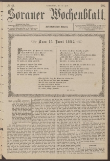 Sorauer Wochenblatt, No. 69. (13. Juni 1885)