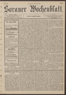 Sorauer Wochenblatt, No. 76. (30. Juni 1885)
