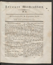 Sorauer Wochenblatt, No. 52. (24. Dezember 1836)