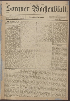 Sorauer Wochenblatt, Nr. 3. (9. Januar 1886)