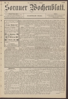 Sorauer Wochenblatt, Nr. 14. (4. Februar 1886)