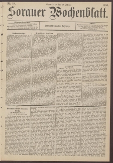 Sorauer Wochenblatt, Nr. 18. (13. Februar 1886)