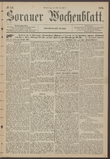 Sorauer Wochenblatt, No. 151. (22. December 1885)