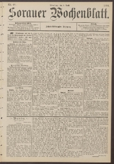 Sorauer Wochenblatt, Nr. 40. (6. April 1886)