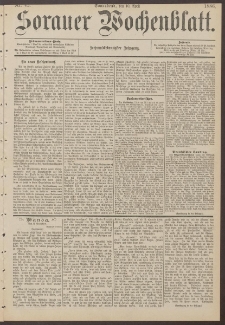 Sorauer Wochenblatt, Nr. 42. (10. April 1886)