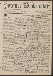 Sorauer Wochenblatt, Nr. 48. (24. April 1886)