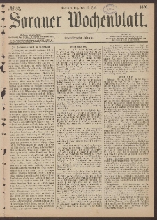 Sorauer Wochenblatt, No. 82. (13. Juli 1876)