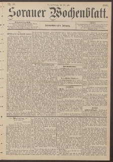 Sorauer Wochenblatt, Nr. 58. (20. Mai 1886)