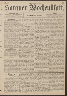 Sorauer Wochenblatt, Nr. 60. (25. Mai 1886)