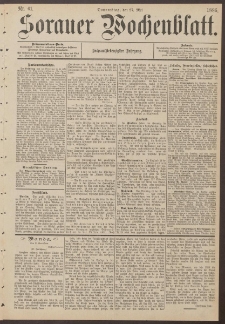 Sorauer Wochenblatt, Nr. 61. (27. Mai 1886)