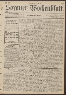 Sorauer Wochenblatt, Nr. 62. (29. Mai 1886)