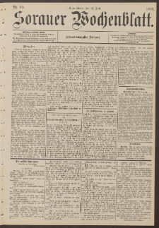 Sorauer Wochenblatt, Nr. 68. (12. Juni 1886)