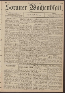 Sorauer Wochenblatt, Nr. 70. (19. Juni 1886)