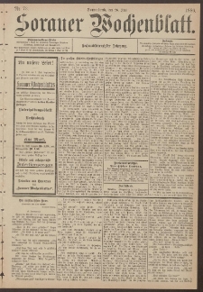 Sorauer Wochenblatt, Nr. 73. (26. Juni 1886)