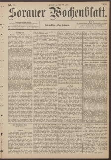 Sorauer Wochenblatt, Nr. 83. (20. Juli 1886)