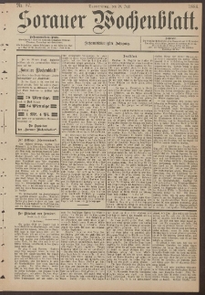 Sorauer Wochenblatt, Nr. 87. (29. Juli 1886)