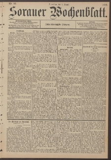 Sorauer Wochenblatt, Nr. 89. (3. August 1886)