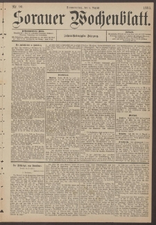 Sorauer Wochenblatt, Nr. 90. (5. August 1886)