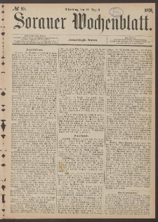 Sorauer Wochenblatt, No. 99. (22. August 1876)
