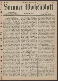 Sorauer Wochenblatt, No. 101. (26. August 1876)