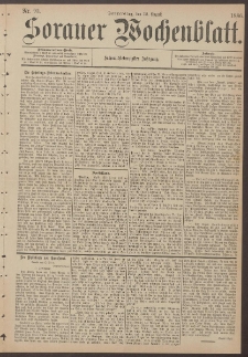 Sorauer Wochenblatt, Nr. 93. (12. August 1886)