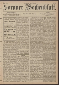 Sorauer Wochenblatt, Nr. 101. (31. August 1886)