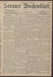 Sorauer Wochenblatt, Nr. 111. (23. September 1886)