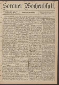Sorauer Wochenblatt, Nr. 113. (28. September 1886)
