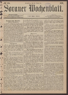 Sorauer Wochenblatt, No. 138. (21. November 1876)