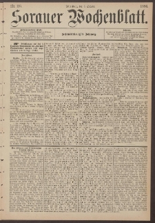 Sorauer Wochenblatt, Nr. 116. (5. October 1886)