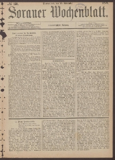 Sorauer Wochenblatt, No. 140. (25. November 1876)