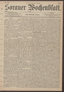 Sorauer Wochenblatt, Nr. 117. (7. October 1886)