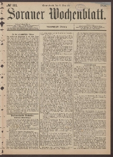Sorauer Wochenblatt, No. 143. (2. December 1876)