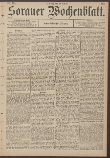 Sorauer Wochenblatt, Nr. 119. (12. October 1886)
