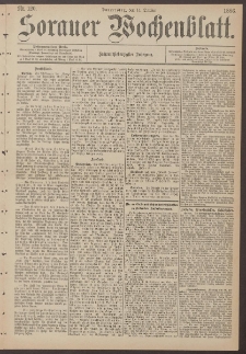 Sorauer Wochenblatt, Nr. 120. (14. October 1886)
