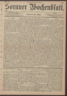 Sorauer Wochenblatt, Nr. 121. (16. October 1886)