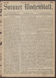 Sorauer Wochenblatt, No. 149. (16. December 1876)