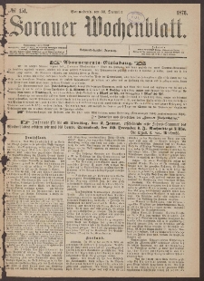 Sorauer Wochenblatt, No. 154. (30. December 1876)