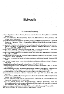 Wsp&oacute;łczesne konflikty zbrojne - Bibliografia