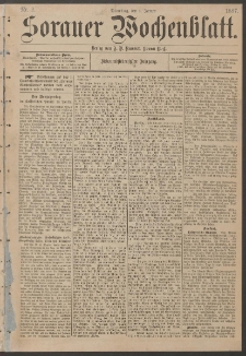 Sorauer Wochenblatt, Nr. 2. (4. Januar 1887)